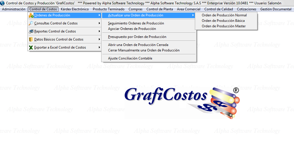 Control De Costos En Graficostos